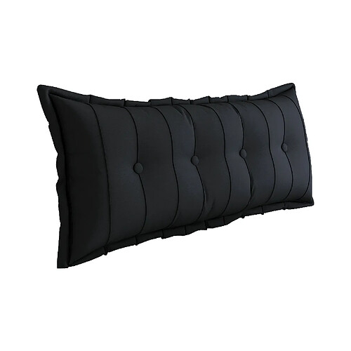 Coussin de dossier peluche noir 120 cm VERCART
