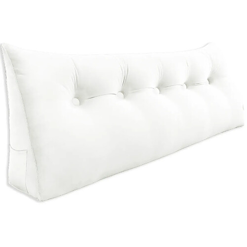 Coussin de dossier rectangulaire velours côtelé 140 cm - VERCART