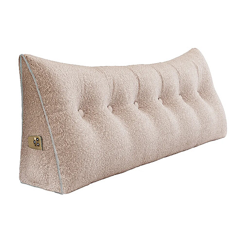 VerCart Coussin de dossier ergonomique 180 cm - velours rose clair