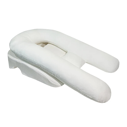 Oreiller 2 en 1 VERCART pour dormeur latéral - mousse haute densité et corps en U