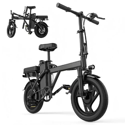 AOVOPRO Vélo électrique 14 pouces- 48V- 500W - 9Ah - jusqu'à 30 KM - Noir
