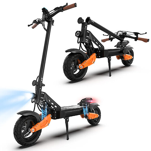 AOVOPRO G67 800W Trottinette électrique pliable pour adultes, Max 40KM longue portée, 10" p