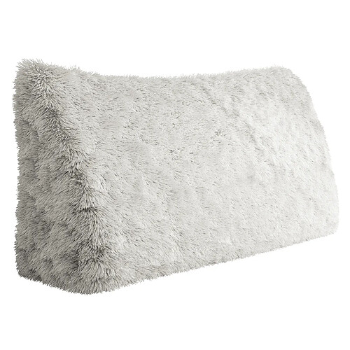 Coussin de dossier peluche blanc VERCART 160 x 50 x 20 cm