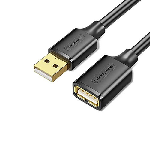 INF Câble d'extension USB 2.0 plaqué or et renforcé pour alimentation 5 m