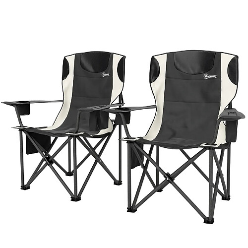 ByteLike Lot de 2 chaises de camping pliables ultra-confortables