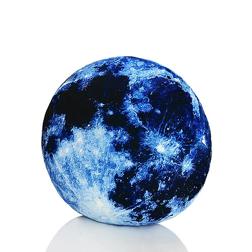 VerCart Coussin décoratif rond planètes 41 cm - velours polyester