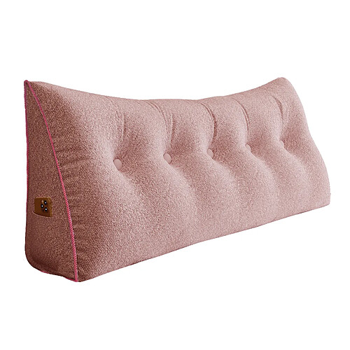 Coussin de dossier peluche rose 160 cm VERCART