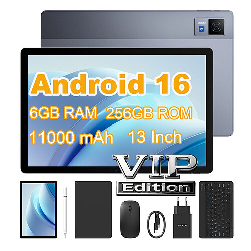 DOOGEE U13 – 13" FHD+ 90Hz, 6+26Go RAM, 256Go+2To, 11000mAh, Android 16