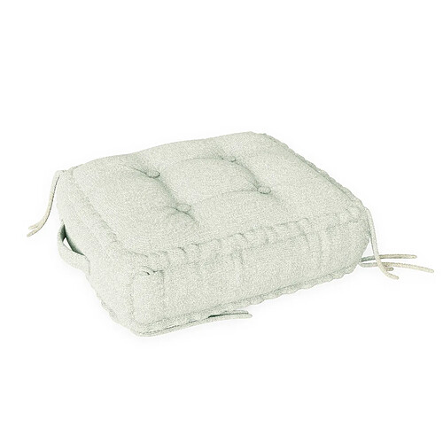 Coussin de sol VERCART 50 x 60 cm en lin/polyester