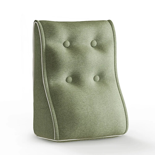 Coussin dossier t?eate de lit VERCART vert 40 x 22 cm