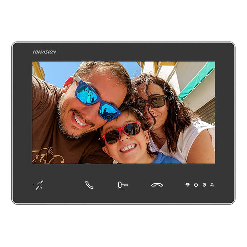 Moniteur de Vidéophone Hikvision DS-KH7300EY-TIE2 TFT 7" Tactile Noir