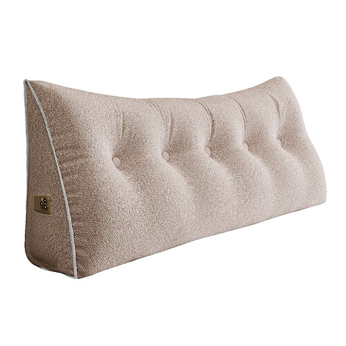 Coussin de dossier peluche rose clair 160 cm VERCART