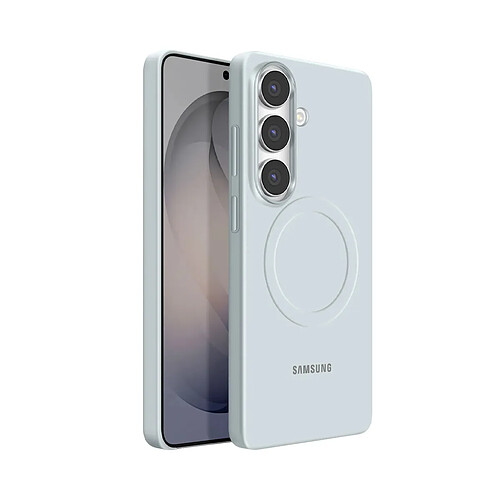 Samsung Coque MagSafe pour Galaxy S26 en Silicone Protection Renforcé Bleu clair