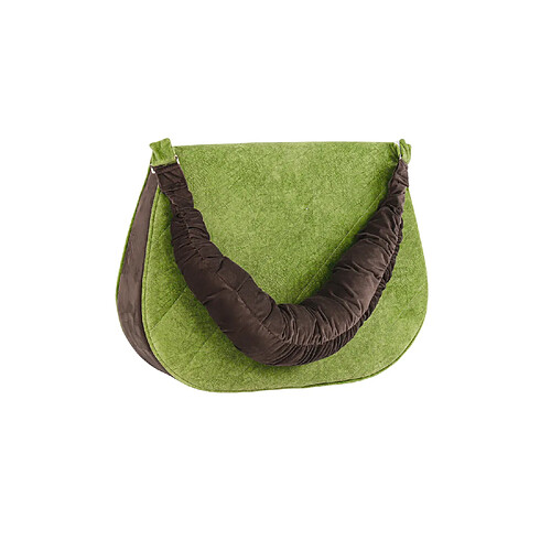 Coussin compensé Cord Soft vert VERCART - velours côtelé, 16 cm d'épaisseur