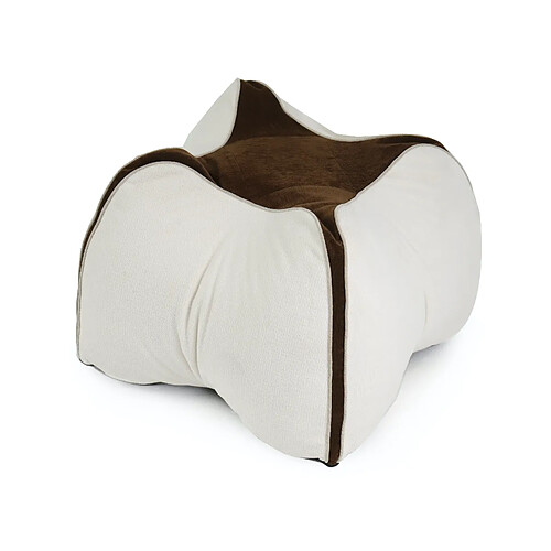 Coussin carambole VERCART 53x53x45 cm beige/marron