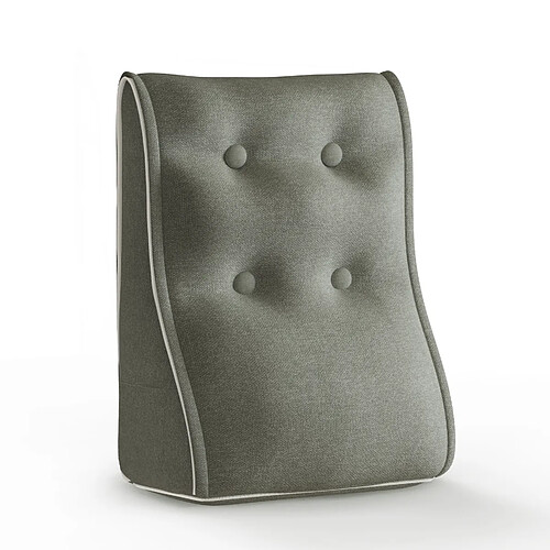 Coussin de dossier VERCART gris 40 x 22 cm, hauteur 55 cm