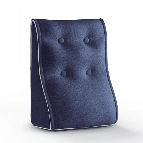VerCart Coussin dossier t?eate de lit bleu 40 x 22 cm