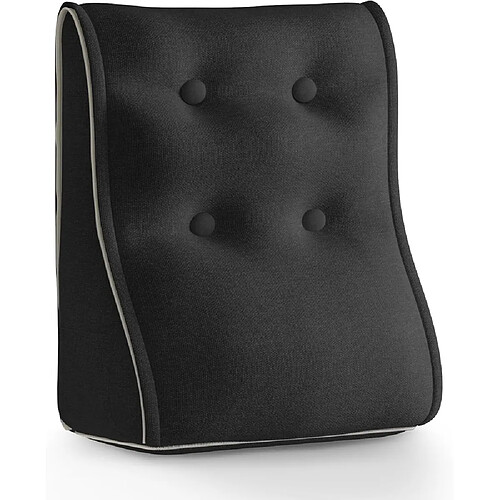 Coussin de dossier/tête de lit VERCART anthracite 50 x 22 cm