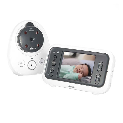 Alecto Babyphone Vidéo avec Écran 2.8 Blanc