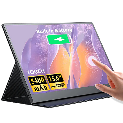 Moniteur portable IPS UPERFECT 15,6" avec coque de protection, 1920 x 1080P 60 Hz