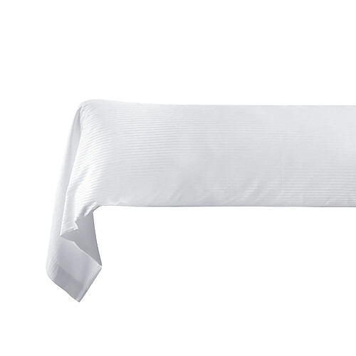 BLANC AVENUE Taie de traversin satin de coton rayé