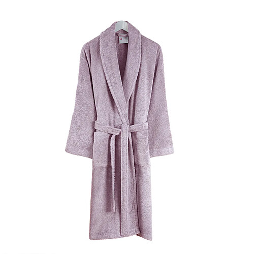 BLANC AVENUE Peignoir femme 100% coton rose
