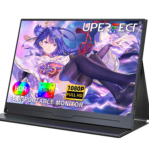 Moniteur portable UPERFECT 15,6" 1080P IPS 60 Hz, 100 % sRGB 1200:1