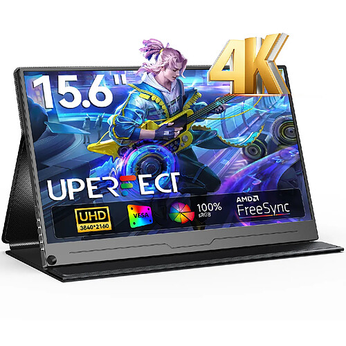 Moniteur portable UPERFECT 15,6" 4K 3840 x 2160 UHD IPS, USB-C et HDMI