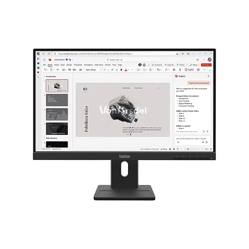 Lenovo 21.5", 1920 x 1080 WLED IPS, 100Hz, 16:9, 250cd/m², 4ms, 178° / 178°