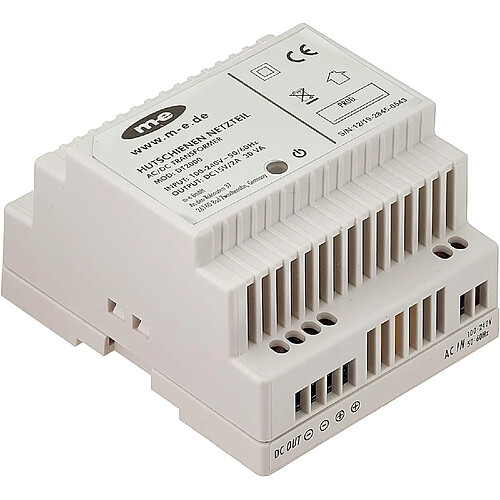 Modern-Electronics DT 2000 Interphone Alimentation pour Rail DIN Blanc