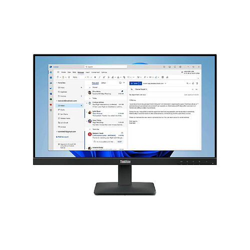 Lenovo 23.8", 1920 x 1080 WLED IPS, 100Hz, 16:9, 250cd/m², 4ms, 178° / 178°