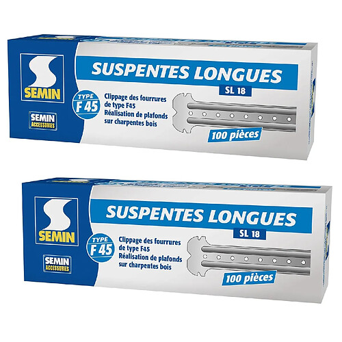 Suspentes Longues 170 mm F45 Boite de 100 (lot de 2)