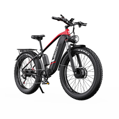 Vélo électrique DUOTTS F26 Lite adulte, moteur 500W, batterie 48V 18AH, pneus larges 26*4.0