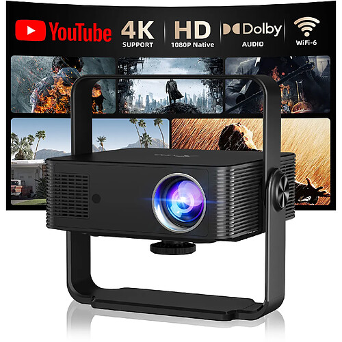 Vidéo Projecteur 4K XNANO HM102 avec Android 13 Full HD 1080P support 360°, 32 à 120 pouces