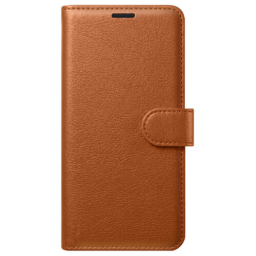 Zanaé Étui Folio pour Galaxy S25 FE avec Fonction Support et Languette Magnétique Marron
