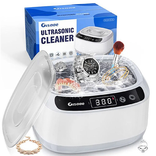 Rolipo Nettoyeur à Ultrasons Gisaae GC08 680 ml, 45 000 Hz, nettoyage polyvalent