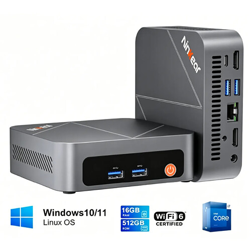Mini-PC Ninkear Intel® Core™ i7-1185G7 16 Go + 512 Go 3,0 GHz