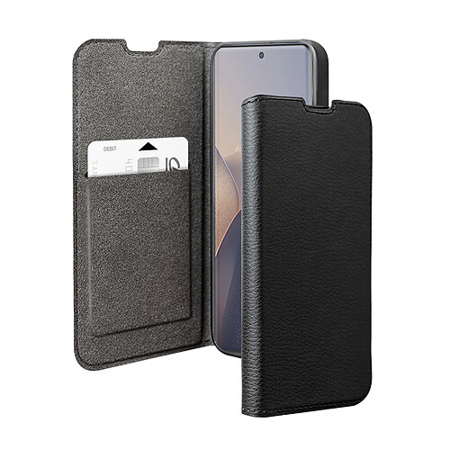 BigBen Étui pour Motorola Edge 60F avec Porte Carte et Fonction Stand Noir