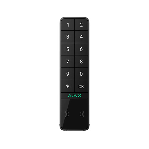 Clavier Extérieur Ajax avec Lecteur RFID, Codes ou Bluetooth Noir - AJ-KEYPADOUTDOOR-B