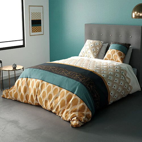 Housse De Rêve Parure de lit 240x260 cm coton 57 fils - 3 pièces Buigan