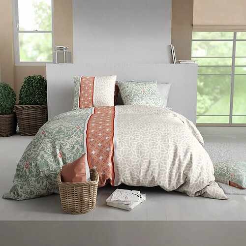Housse De Rêve Parure de lit 220x240 cm Coton 57 fils Sérénité