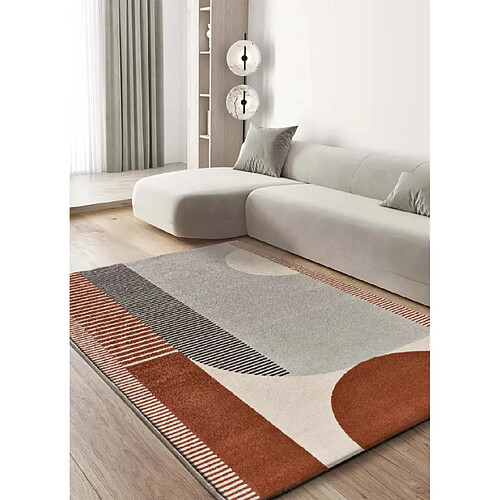 Atticgo Gaia 12899 - 120x170 cm - Cuivre et beige