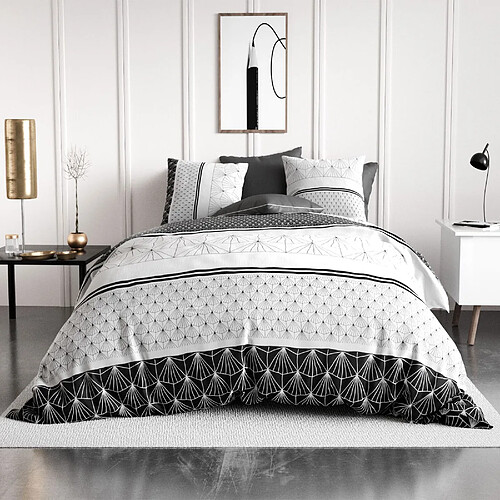 Housse De Rêve Parure de lit 240x260 cm coton 57 fils - 3 pièces Costa
