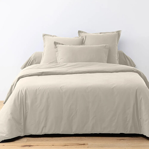 Housse De Rêve Housse de couette 240x260 cm + 2 taies d'oreiller 63x63 cm Coton 57 fils Ivoire