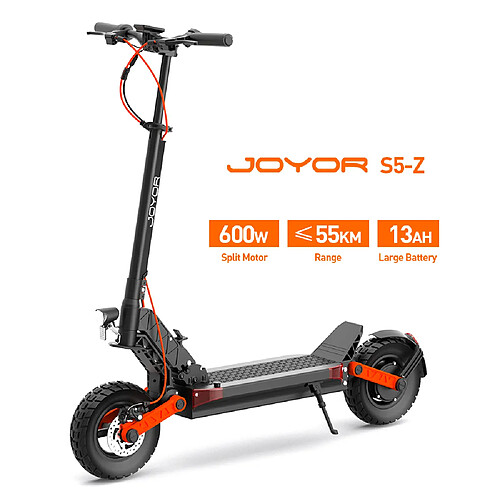 Trottinette électrique JOYOR S5Z,pliable,moteur 600W,48V 13Ah,Noir