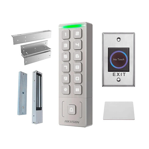 Kit de contrôle d'accès Hikvision DS-KAS809EX carte EM et code PIN