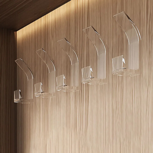 INF Crochets Adhésifs Multi-Usages : Solution de Rangement Mural Innovante Transparent