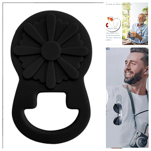 INF Clip magnétique pour lunettes à fixer sur les vêtements Black