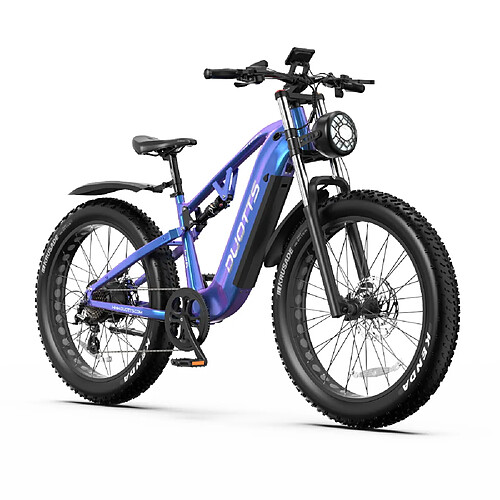 Vélo Électrique DUOTTS E26 | Moteur 750W, Batterie 48V 20Ah, Pneus 26x4 Pouces, 8 Vitesses