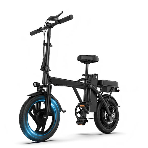 AOVOPRO Vélo électrique - Moteur 500W - Batterie 36V 9Ah - Autonomie 35-50 km- Noir